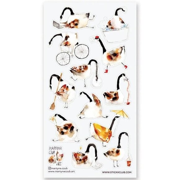 3 for $15 - Darling Ducks - 1 Stationary Sticker Sheet - NEW in Packaging - Picture 1 of 3